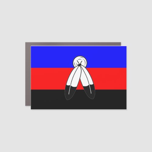 Two_Spirit Polyamory Pride Flag Stripes Car Magnet