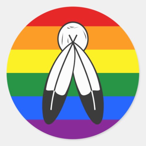 two_Spirit Pride Flag Classic Round Sticker