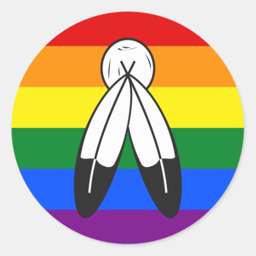 two_Spirit Pride Flag Classic Round Sticker
