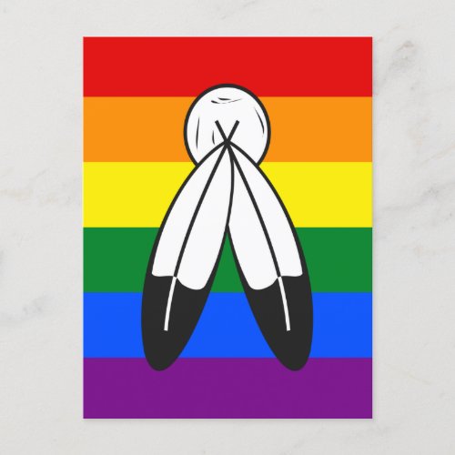 two_Spirit Pride Flag Postcard
