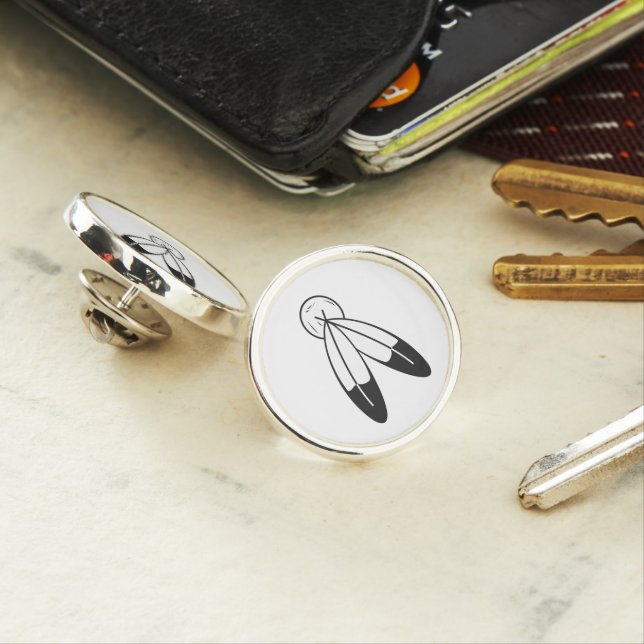two-Spirit Pride Glyph Lapel Pin (In Situ)