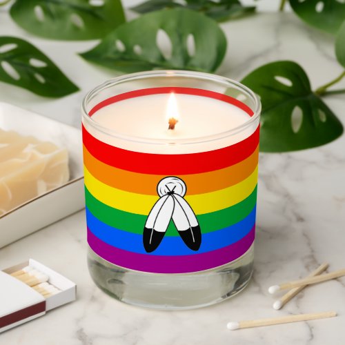 Two_Spirit Rainbow Pride Flag Scented Candle