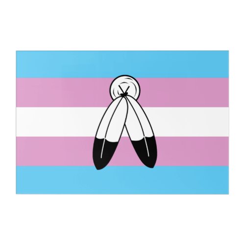 Two_Spirit Trans Pride Flag Acrylic Print