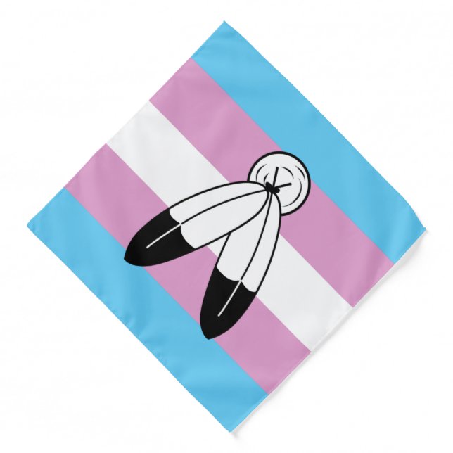 Two-Spirit Trans Pride Flag Bandana (Front)