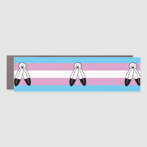 Two_Spirit Trans Pride Flag Car Magnet