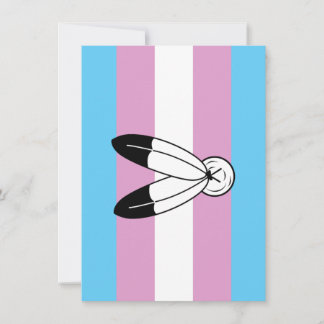 Two-Spirit Trans Pride Flag Holiday Card