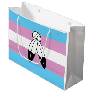 Two-Spirit Trans Pride Flag Large Gift Bag
