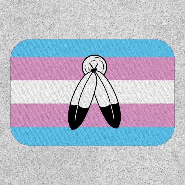 Two-Spirit Trans Pride Flag Patch (Front)