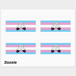 Two-Spirit Trans Pride Flag Rectangular Sticker