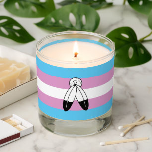 Two-Spirit Trans Pride Flag Scented Candle