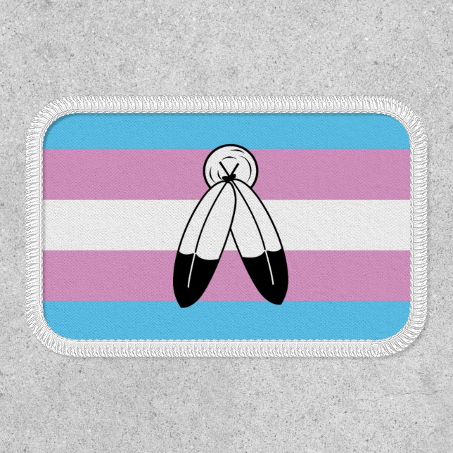 Two-Spirit Trans Pride House Flag Patch (Front)