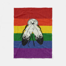 Two-Spirited Pride Flag Colored Background Design