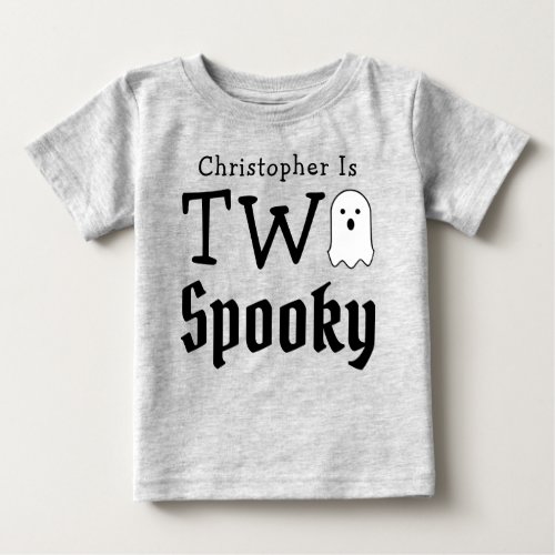 Two Spooky 2nd Birthday Baby T_Shirt