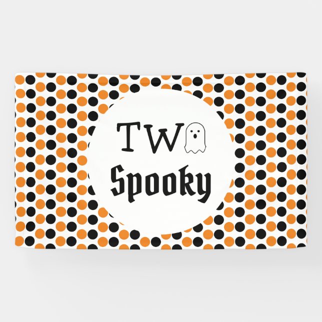 Two Spooky 2nd Birthday Banner (Horizontal)