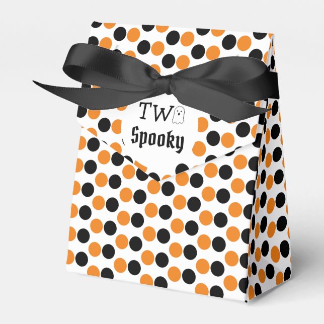 Two Spooky 2nd Birthday Favor Boxes (Front Side)