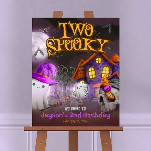 Two Spooky - 2nd Birthday Foam Board (Creator Uploaded)