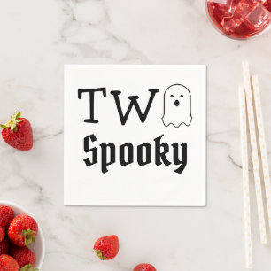 Two Spooky 2nd Birthday Napkins