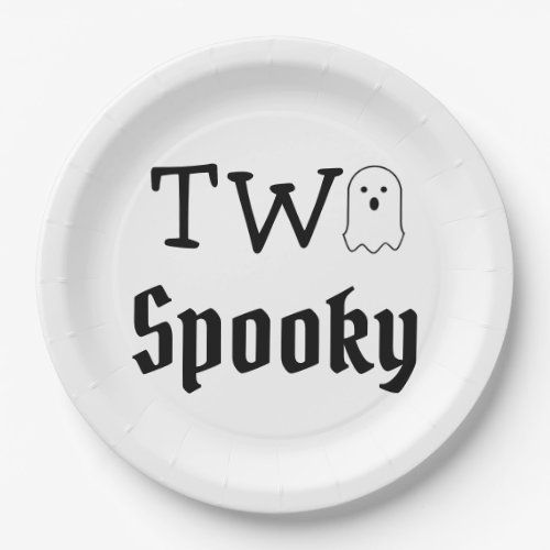 Two Spooky 2nd Birthday Paper Plates