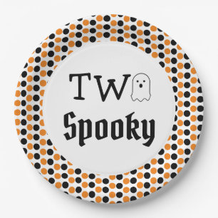 Two Spooky 2nd Birthday Paper Plates
