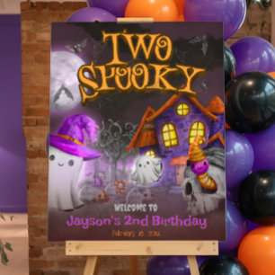 Two Spooky - 2nd Birthday Welcome Sign
