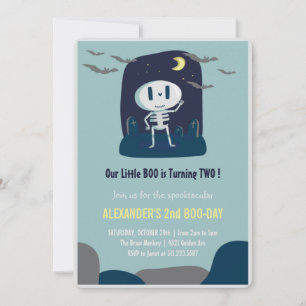 two spooky birthday invitations spooktacular boo