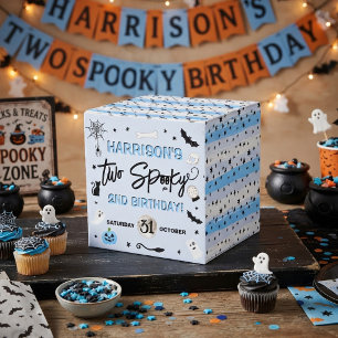 Two Spooky! Boys Halloween 2nd Birthday Party Favor Boxes