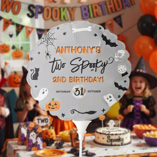 Two Spooky! Halloween 2nd Birthday Party Balloon