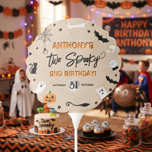 Two Spooky! Halloween 2nd Birthday Party Balloon