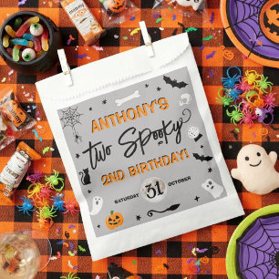 Two Spooky! Halloween 2nd Birthday Party Favor Bag