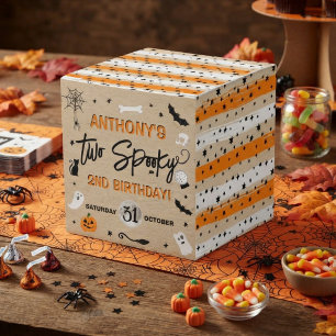 Two Spooky! Halloween 2nd Birthday Party Favor Boxes