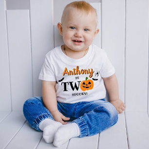 Two Spooky Halloween 2nd Birthday Toddler T-shirt
