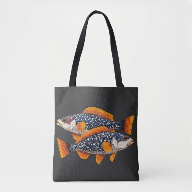Two spotted fish tote bag (Front)
