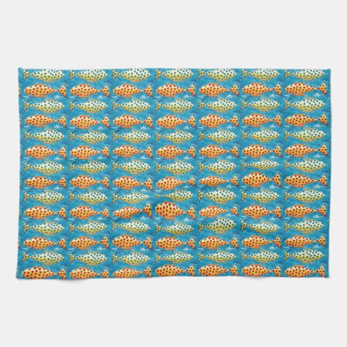 Two Spotty Fish Kitchen Towel