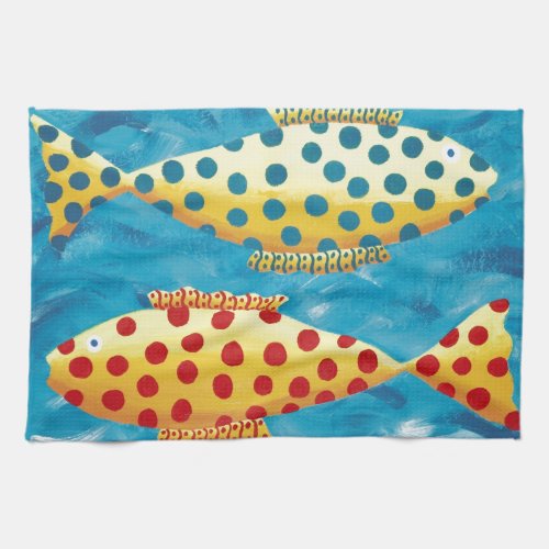 Two Spotty Fish Towel