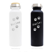 Two Stainless Steel Water Bottles for Pet Owners (Front)