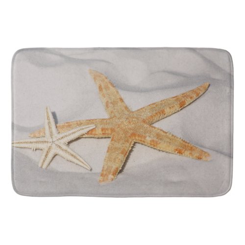 Two Starfish in the Sand Bath Mat