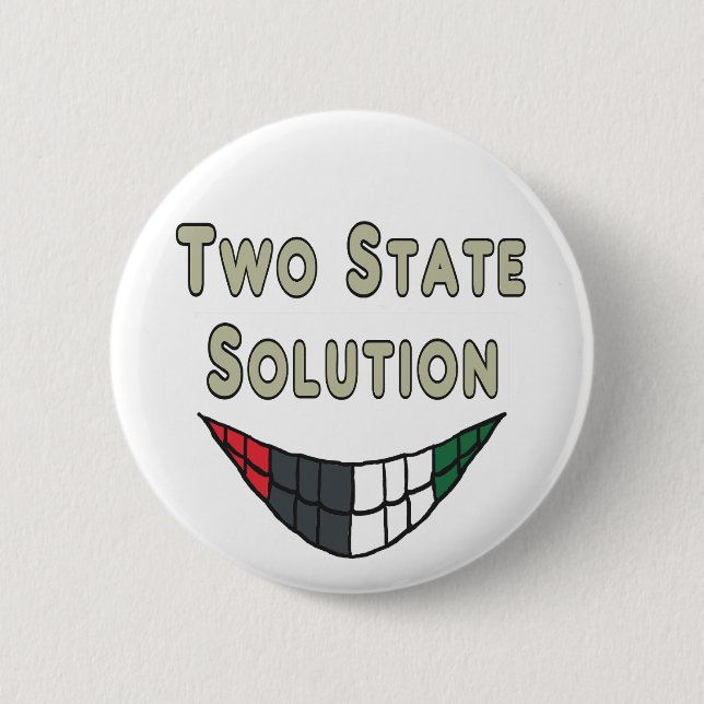 Two State Solution Button (Front)