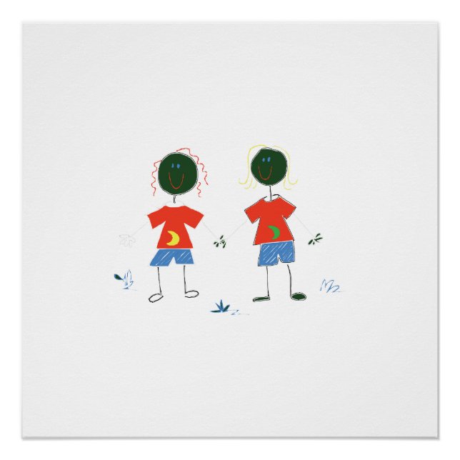 TWO STICK FIGURES. POSTER (Front)