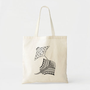 Two Stingrays Adult Coloring Tote Bag