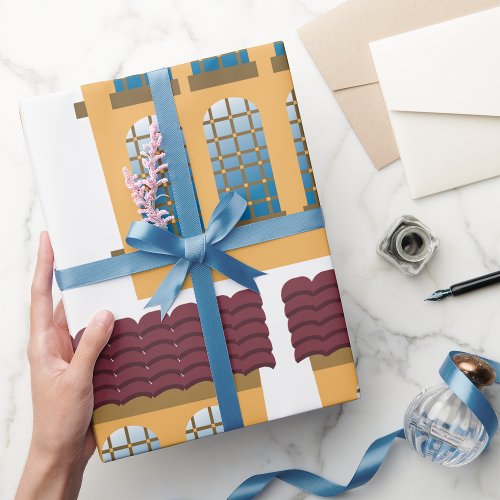 Two Storey House Wrapping Paper