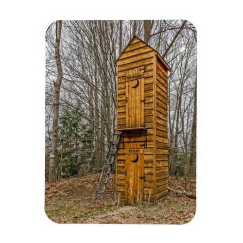 Two_story Outhouse for Voters and Politicians Magnet
