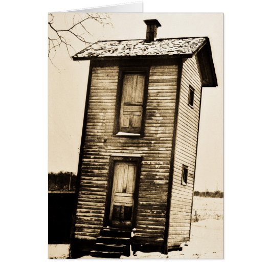 Two Story Outhouse - VIntage (Front)
