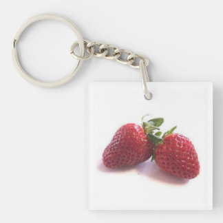 Two Strawberriee Keychain