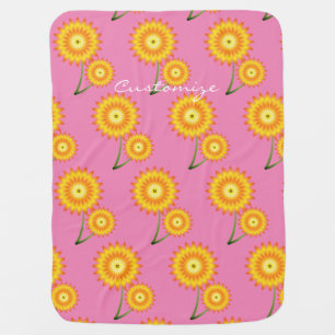 Two Sunflower Plant Thunder_Cove Baby Blanket