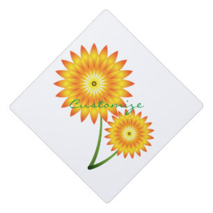Two Sunflower Plant Thunder_Cove Graduation Cap Topper