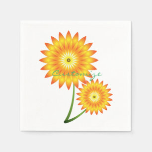 Two Sunflower Plant Thunder_Cove Napkins