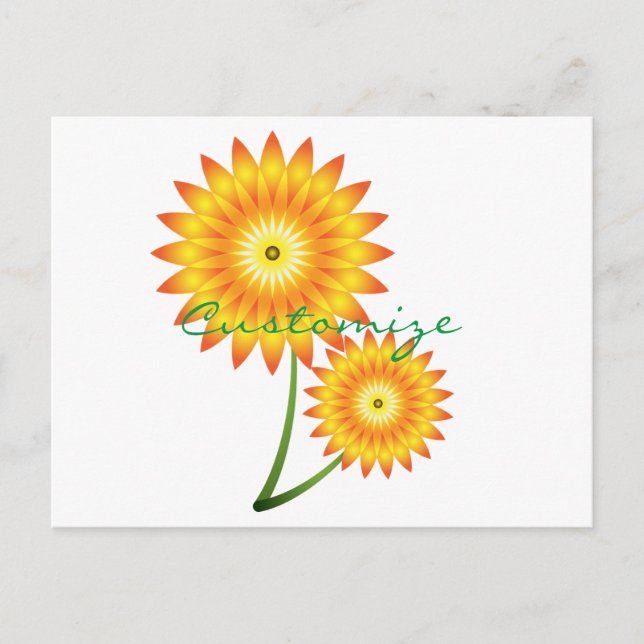 Two Sunflower Plant Thunder_Cove Postcard (Front)
