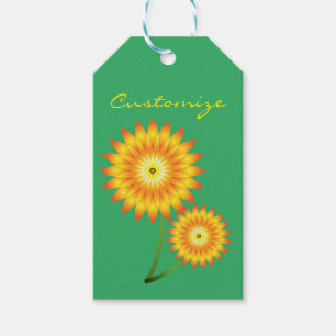 Two Sunflower Plants Thunder_Cove  Gift Tags