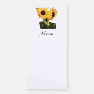 Two Sunflower Plants Thunder_Cove Magnetic Notepad