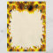 Two Sunflowers Flame Letterhead